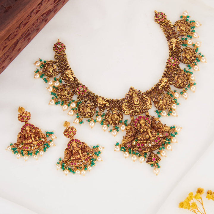 Gloriously Vibrant 3D SPL Short Necklace Set
