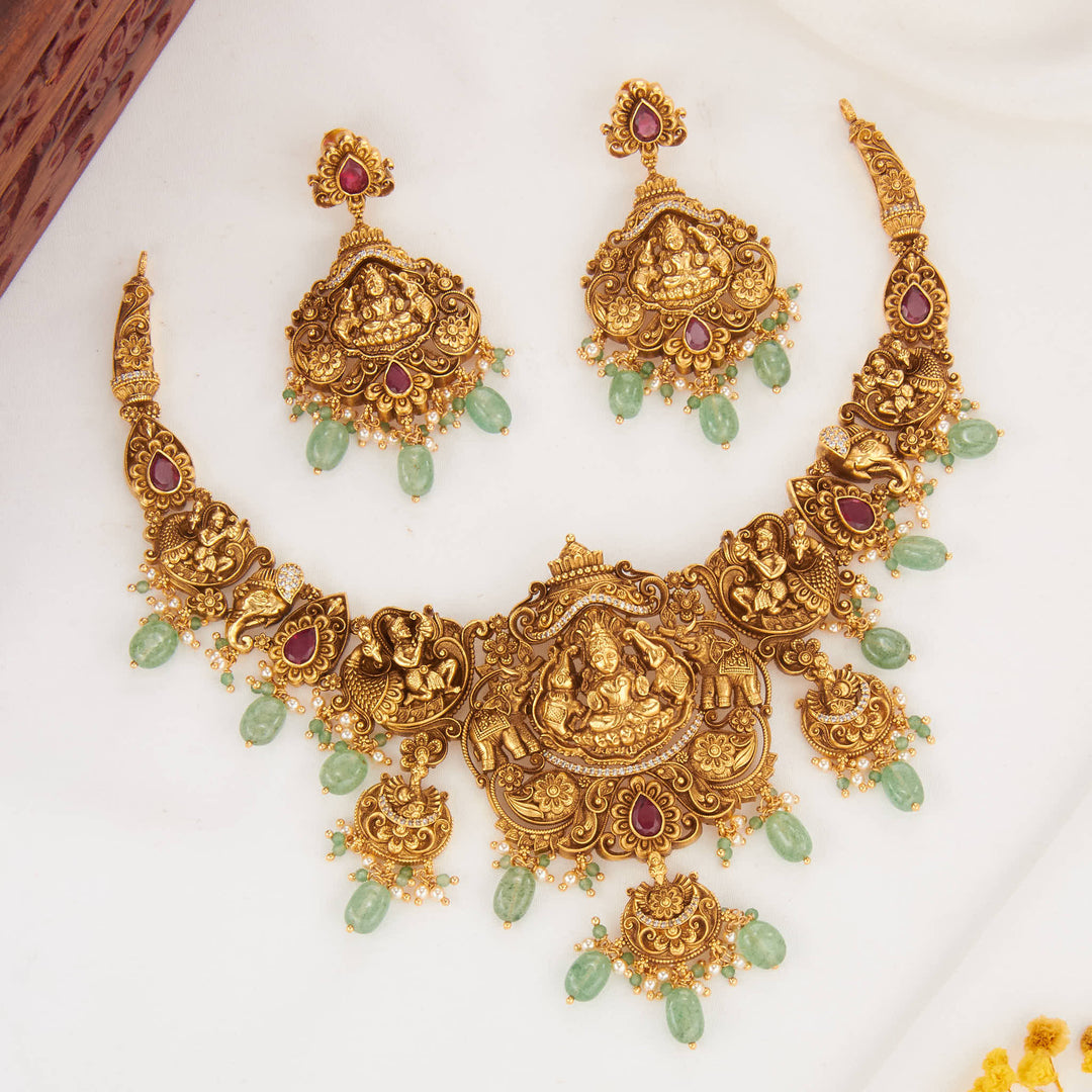 Bright and Numinous 3D SPL Short Necklace Set