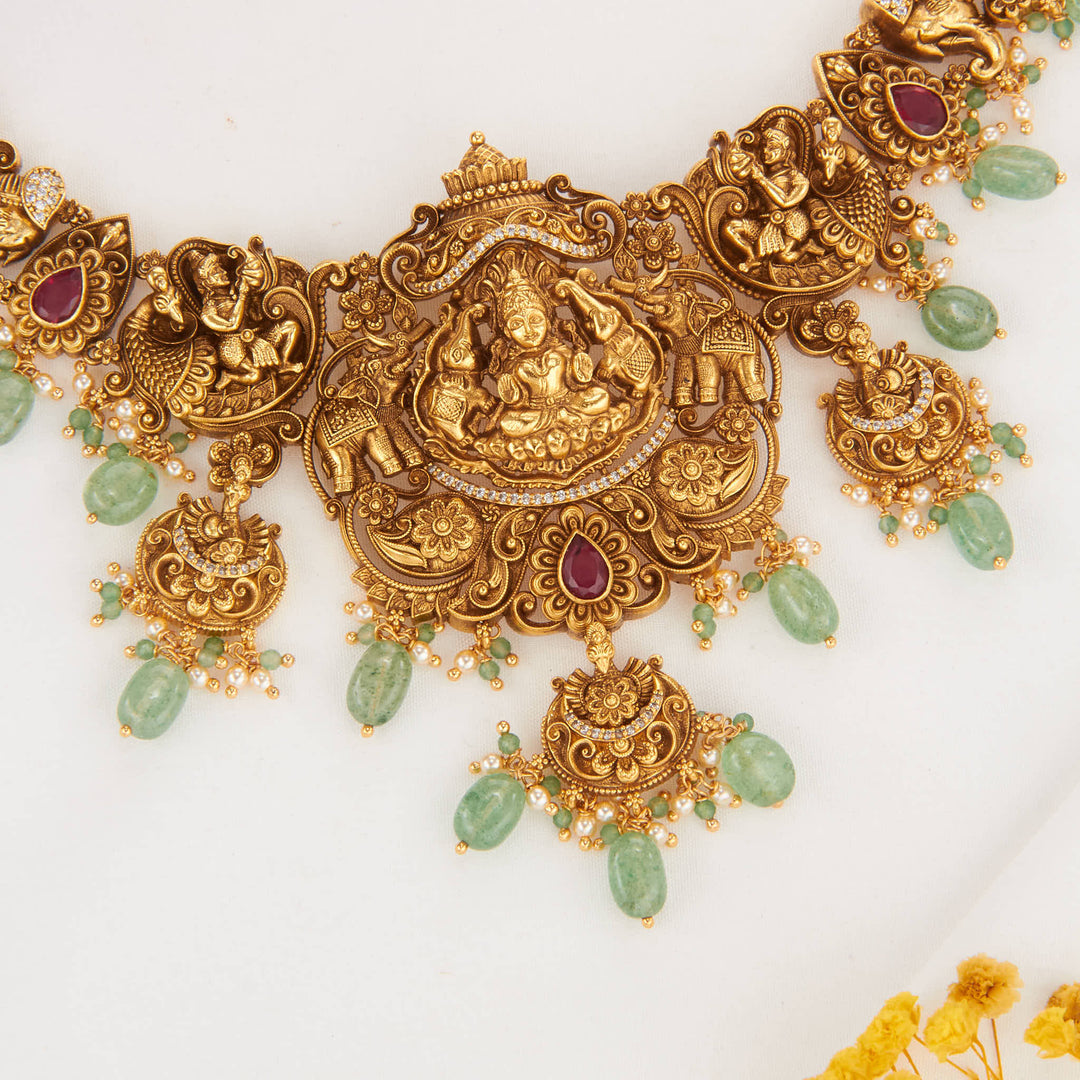 Bright and Numinous 3D SPL Short Necklace Set