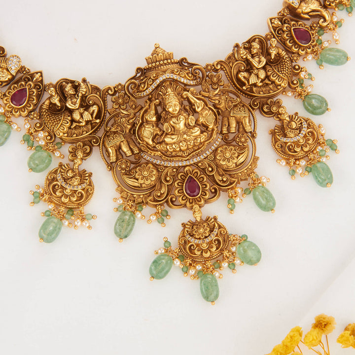 Bright and Numinous 3D SPL Short Necklace Set
