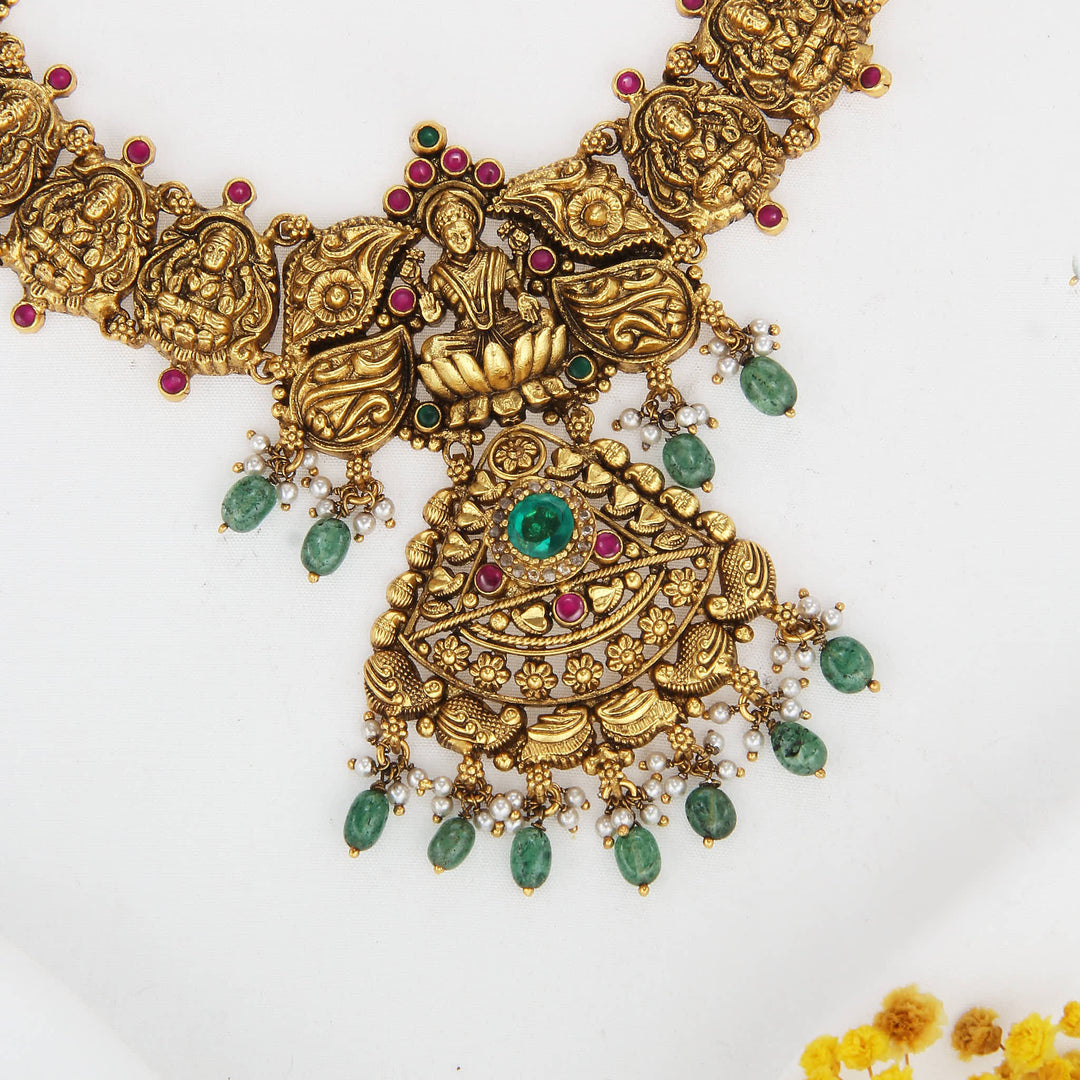 Aazhini Nagas Long Necklace
