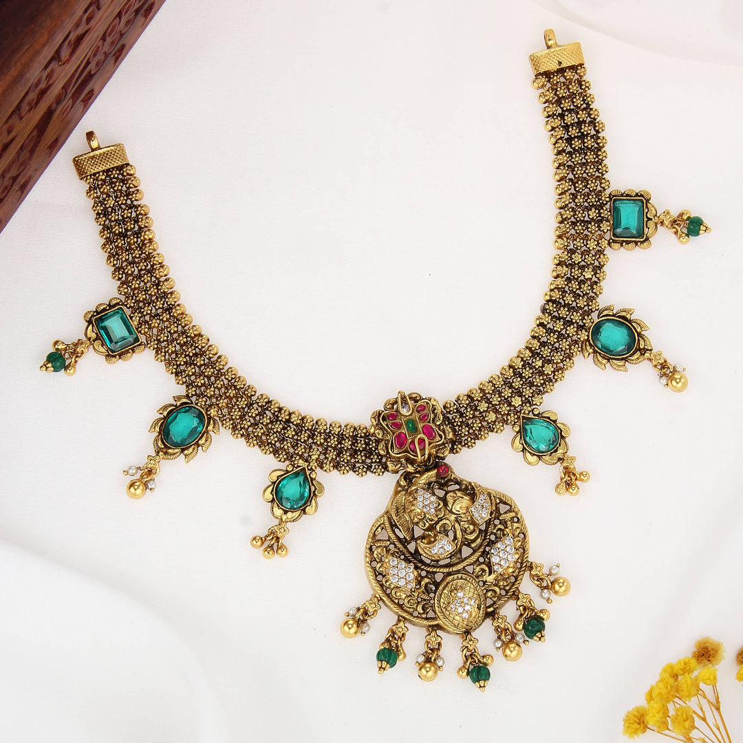 Aazhini Nagas Short Necklace