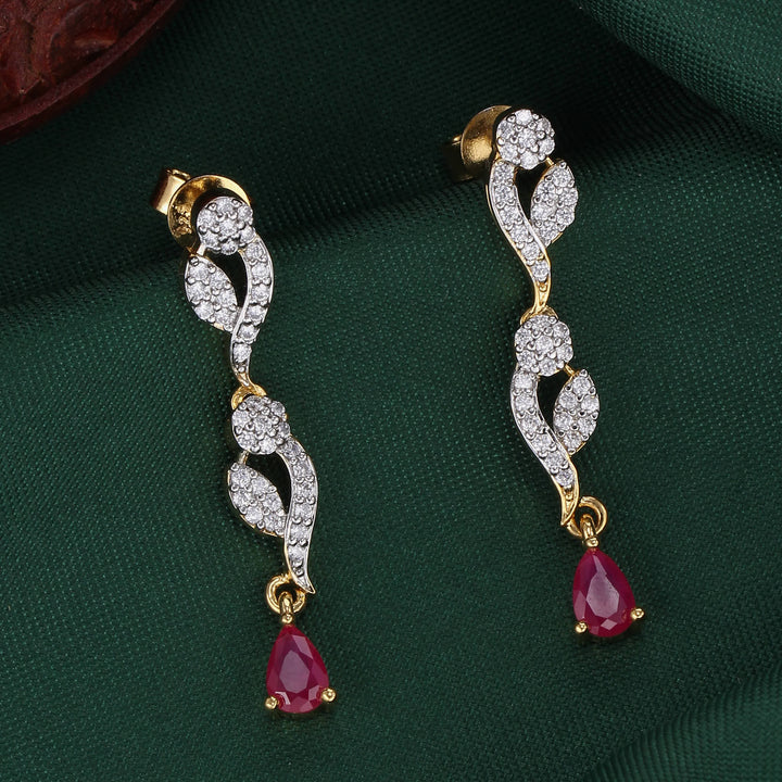 Twinkling Diamond Design Short Necklace Set