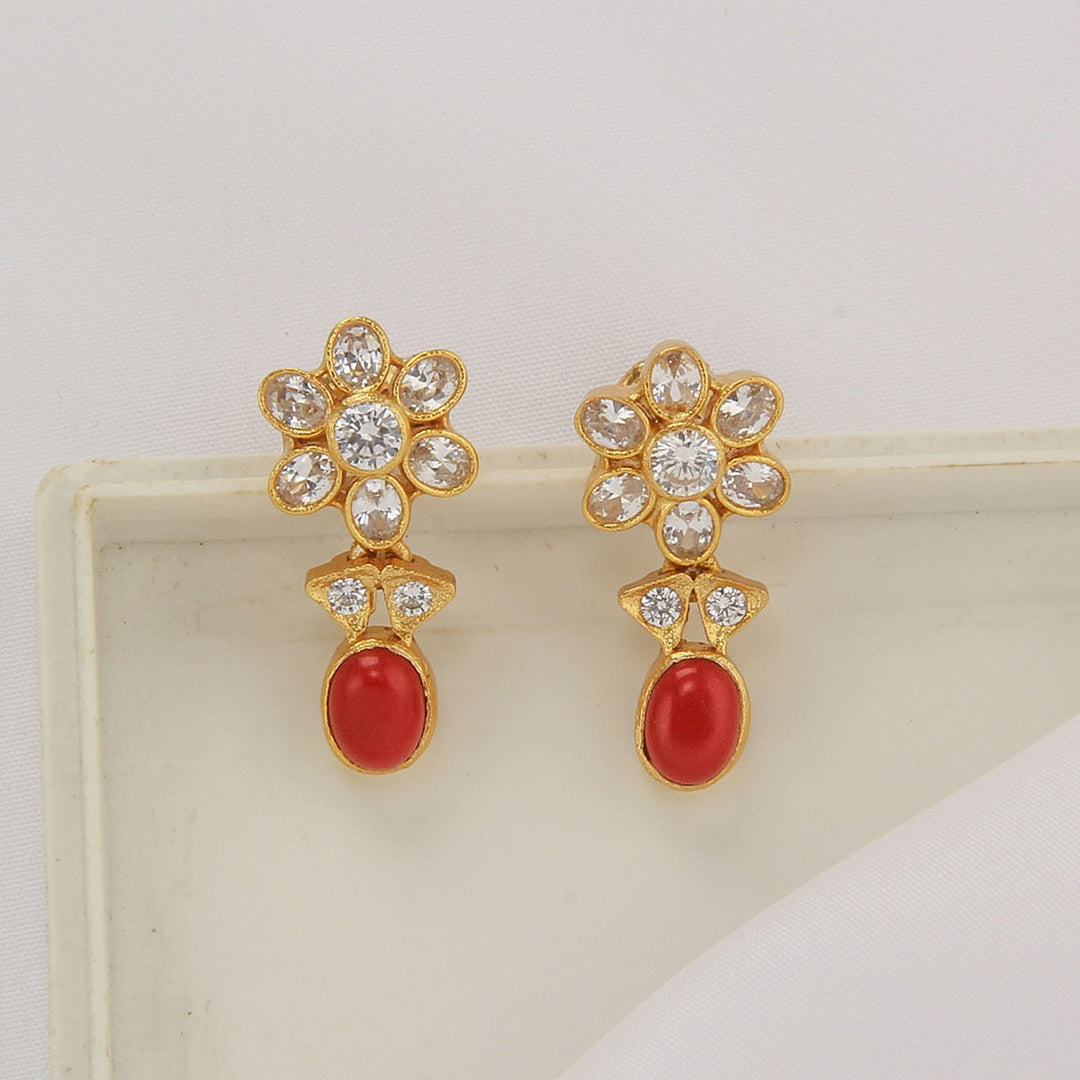 Coral Short Necklace Set