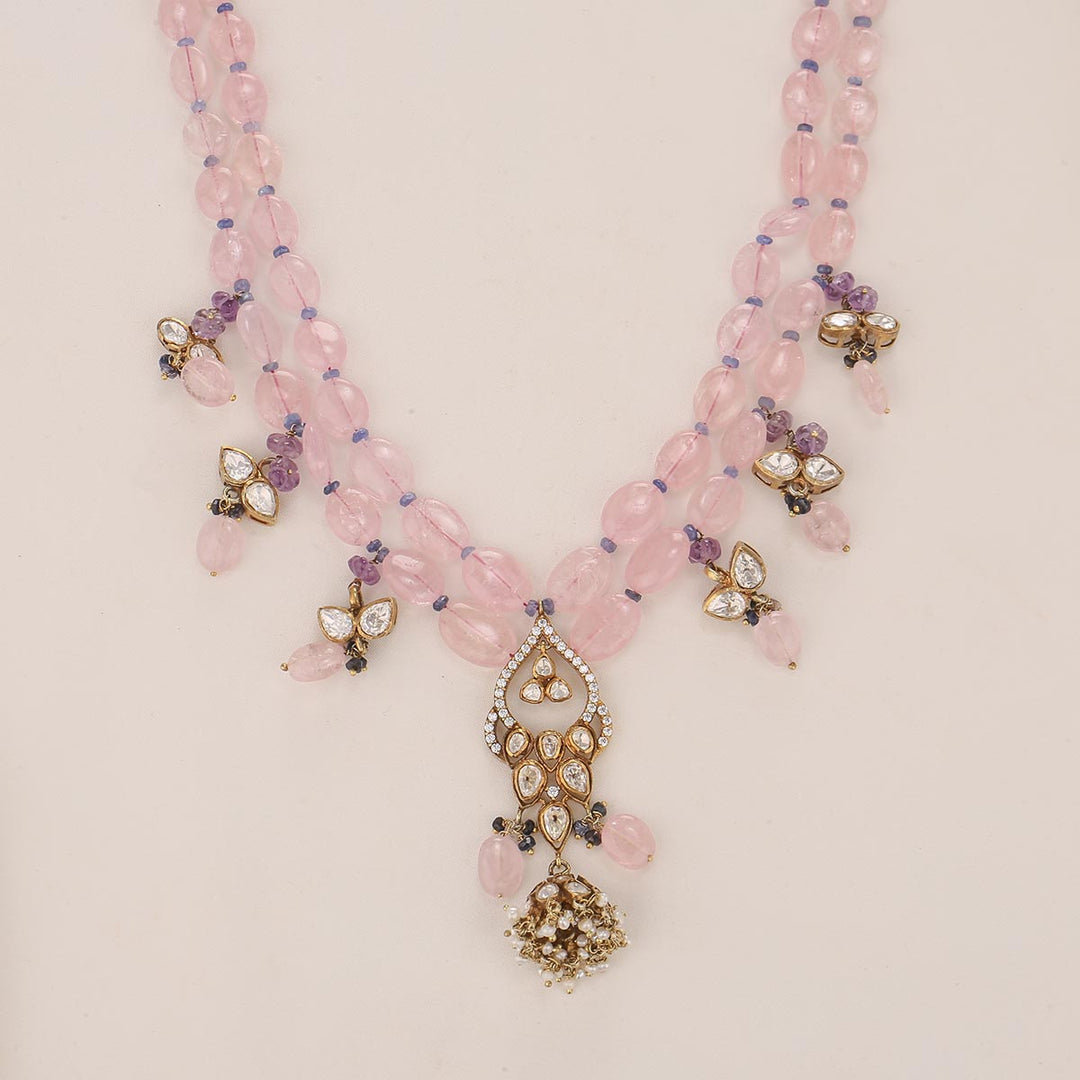 Adhanika Bead Long Necklace