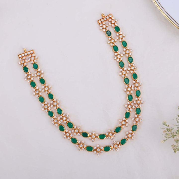 Double Layer Green Necklace