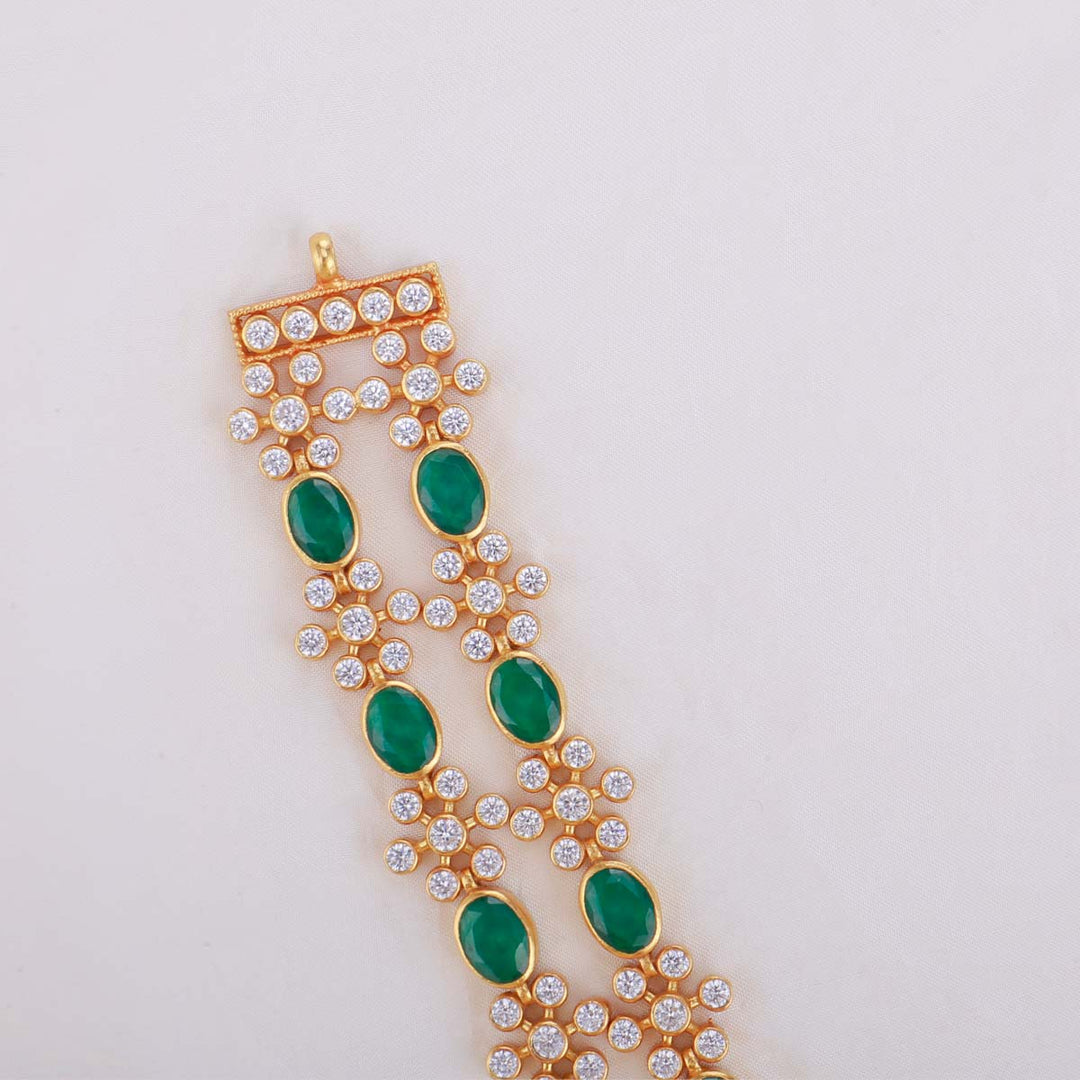 Double Layer Green Necklace