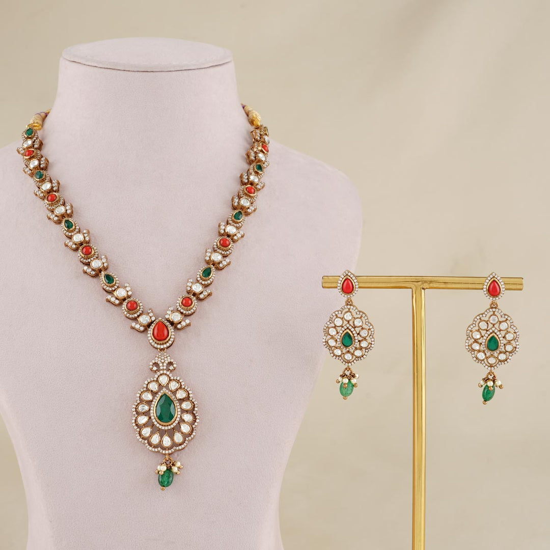 Ziya Lotus Victorian Necklace Set