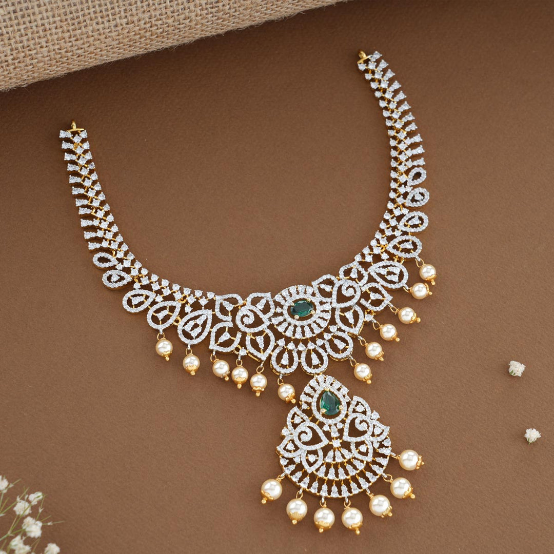 Sharnika Diamond Design Necklace Set