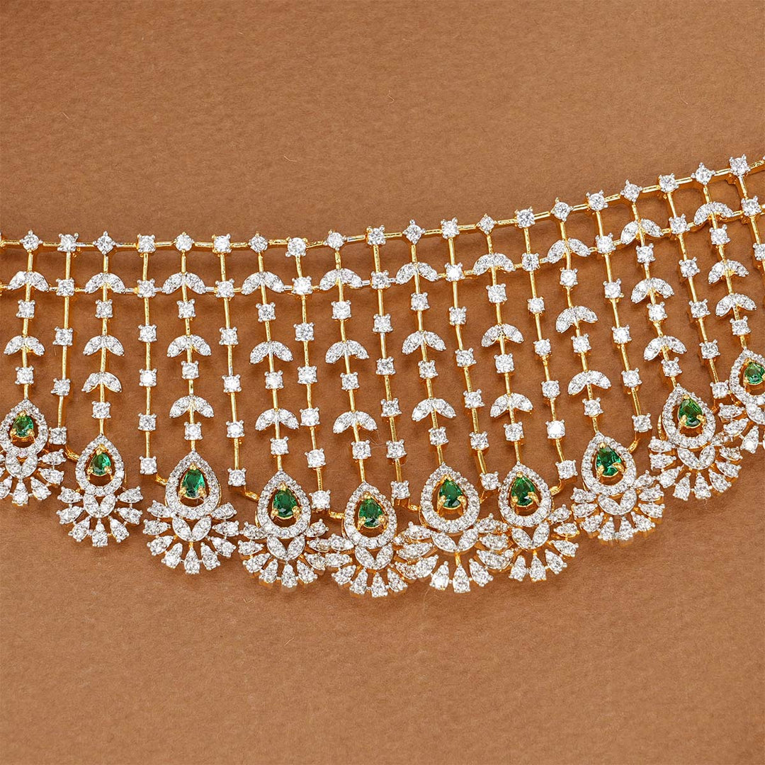 Congenial Diamond Like Choker Set