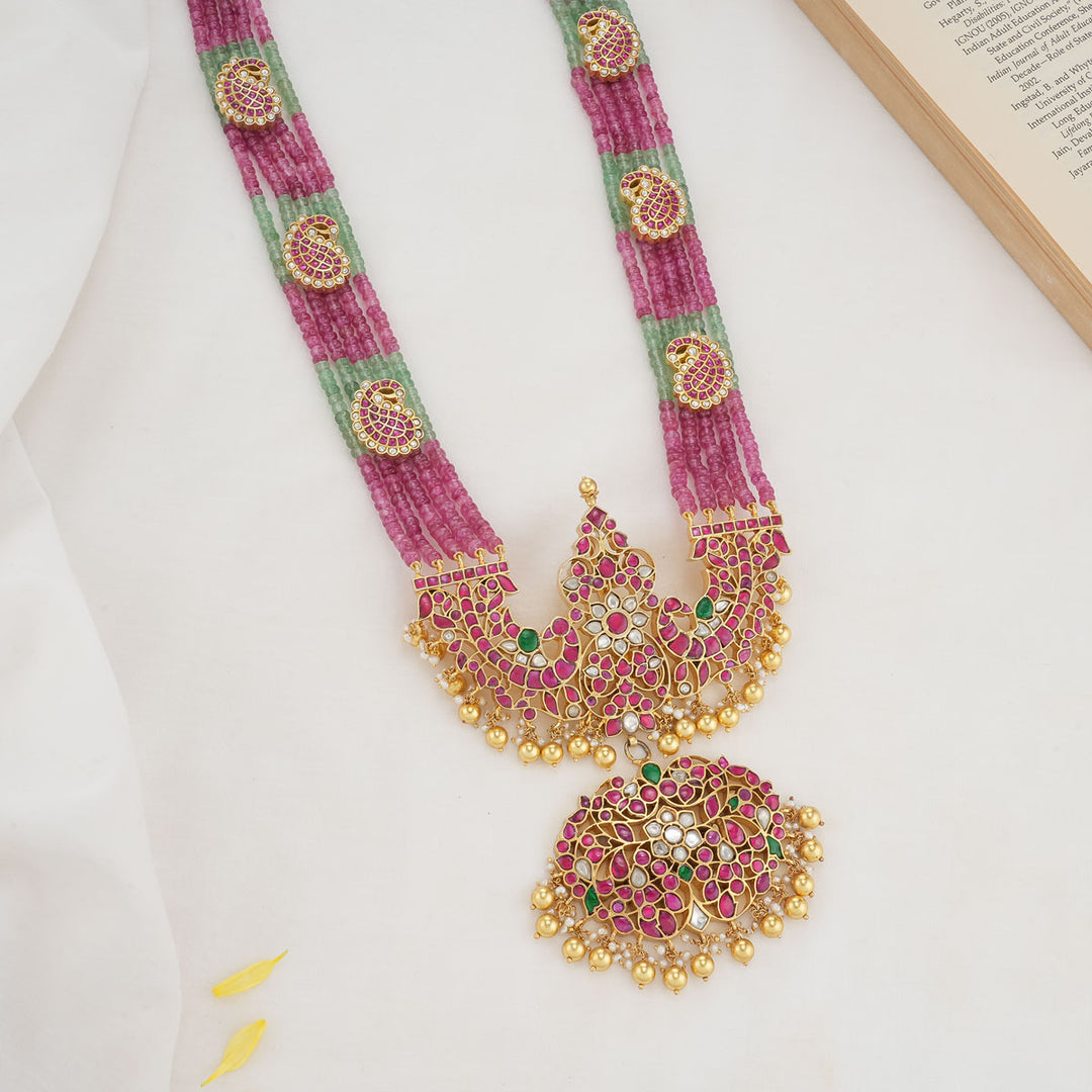 Aswikan Beads Kundan Necklace