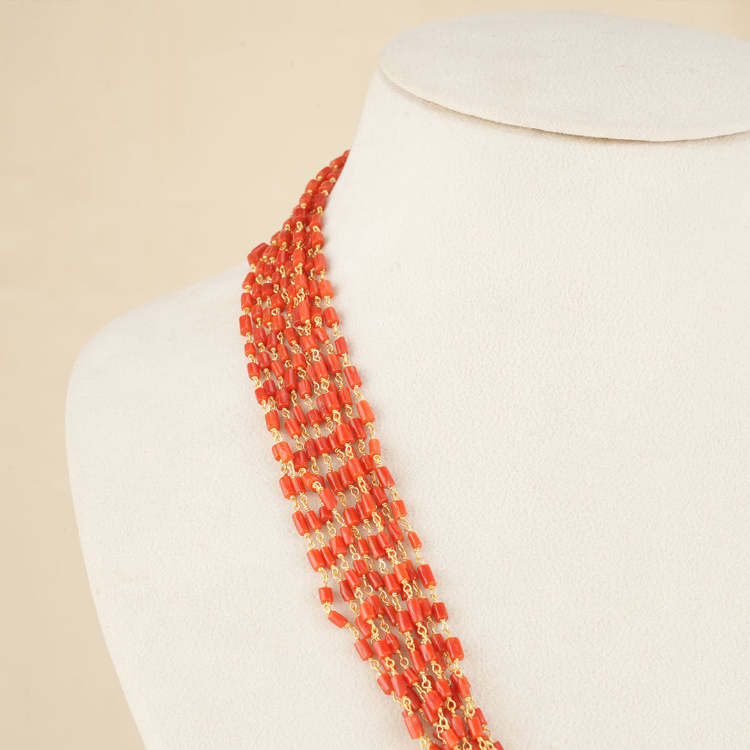 Harshi Coral Long Necklace