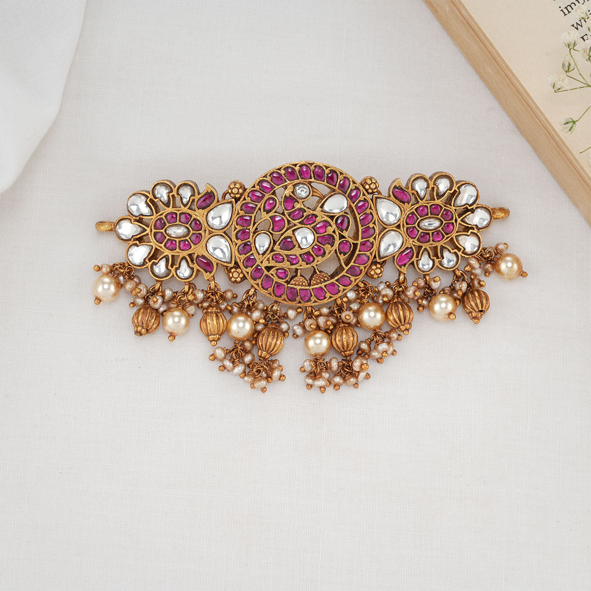 Buy Diamond Emerald Drop Bridal Earrings Online in India| Rose