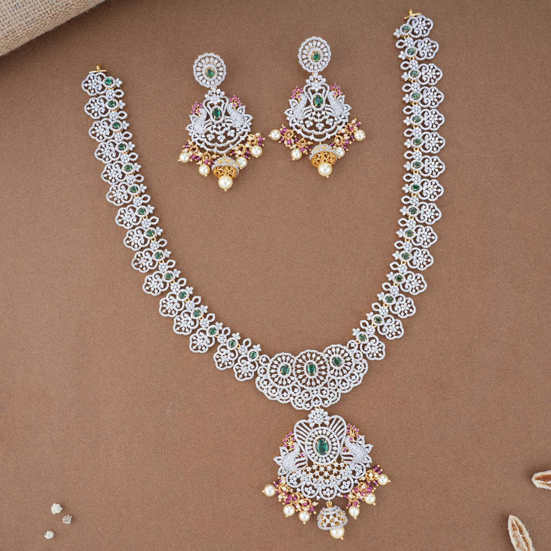 Anin Diamond Like Necklace Set