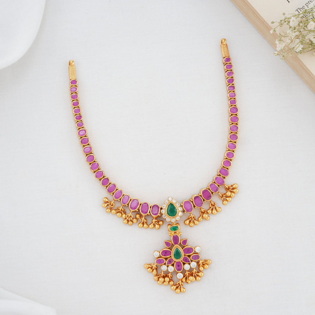 Gold Necklace Tanishq Ruby Jewellery Tanishq Simple Necklace