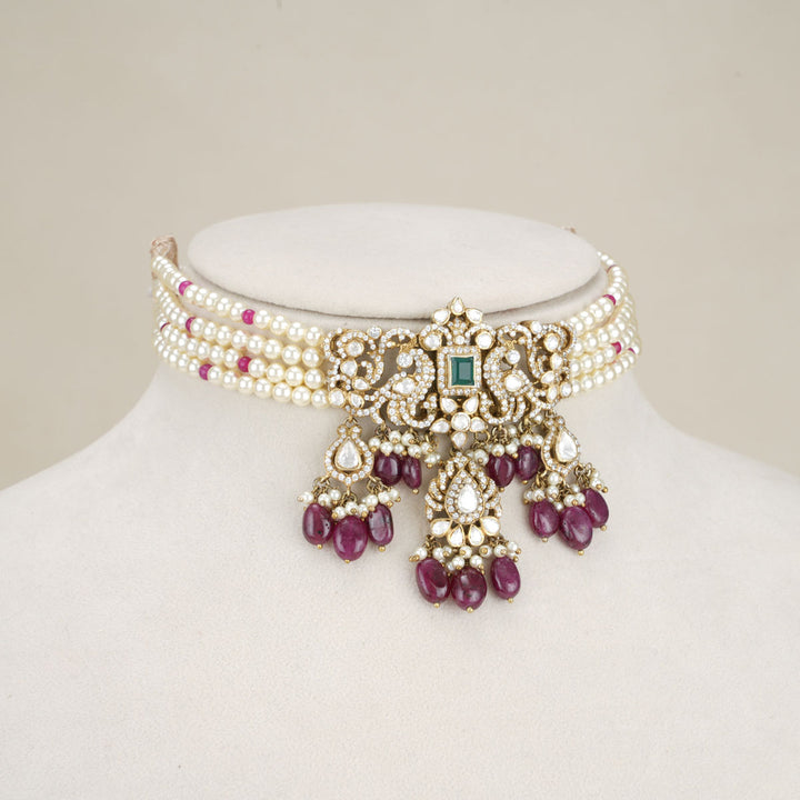 Advish Victorian Beads Choker Set