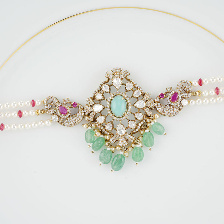 Elegant Victorian Beads Choker Set