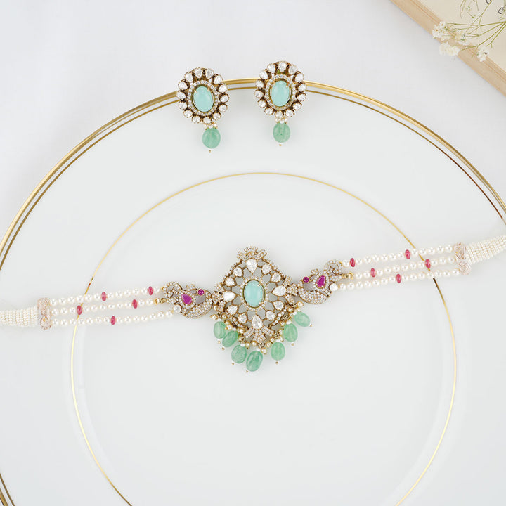 Elegant Victorian Beads Choker Set