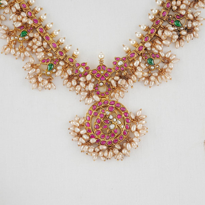 Pushti Kundan Long Necklace