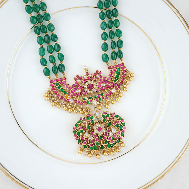 Fabina Beads Kundan Necklace