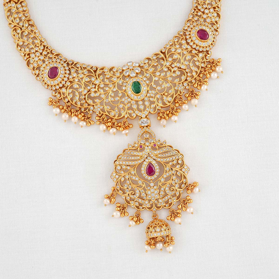 Aarna Stone Long Necklace Set