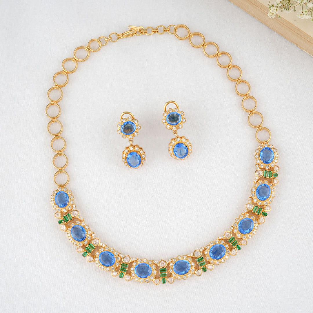 Rakshi Stone Necklace Set