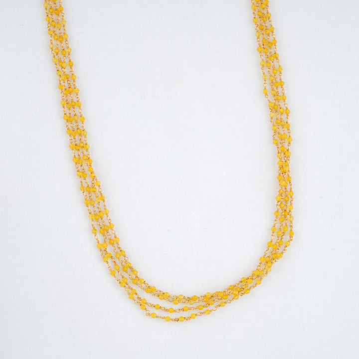 Mithula Yellow Beads Necklace