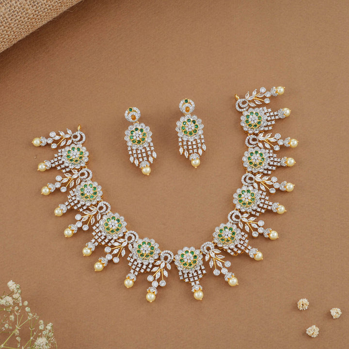 Jorved Diamond Like Necklace Set