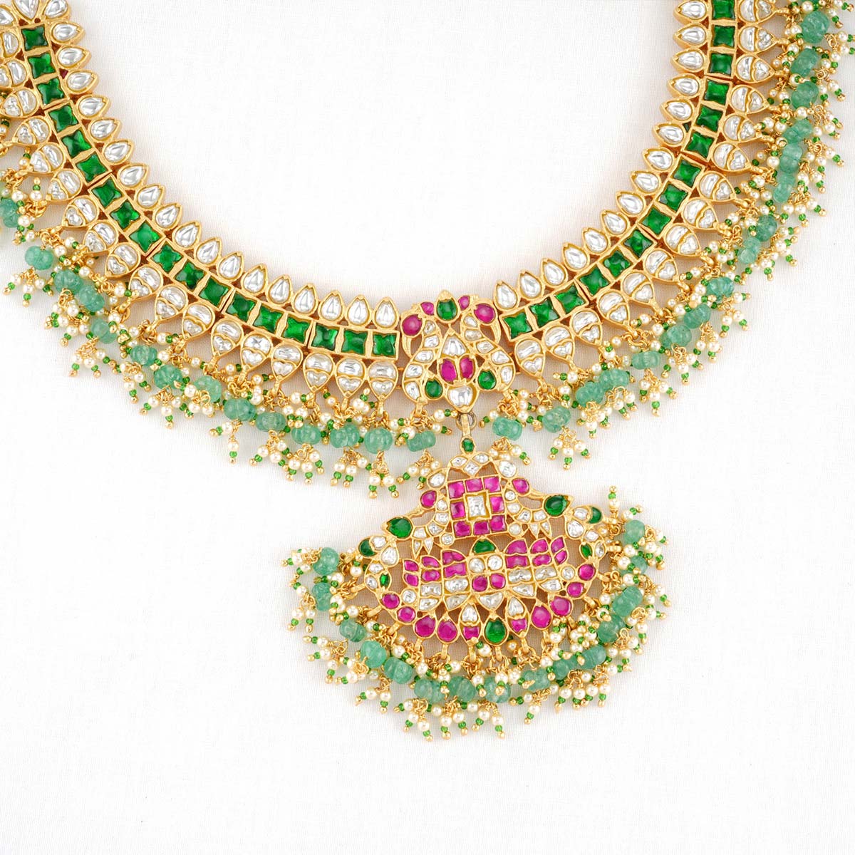 Saaju Kundan Short Necklace – The Amethyst Store