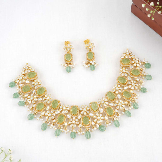 Kundan Silver Necklace main image 1