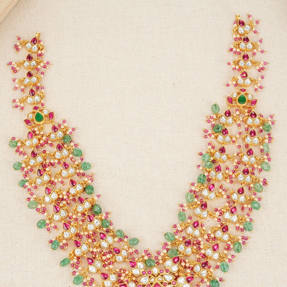 Nivitha Kundan Necklace - AMS-102-7188