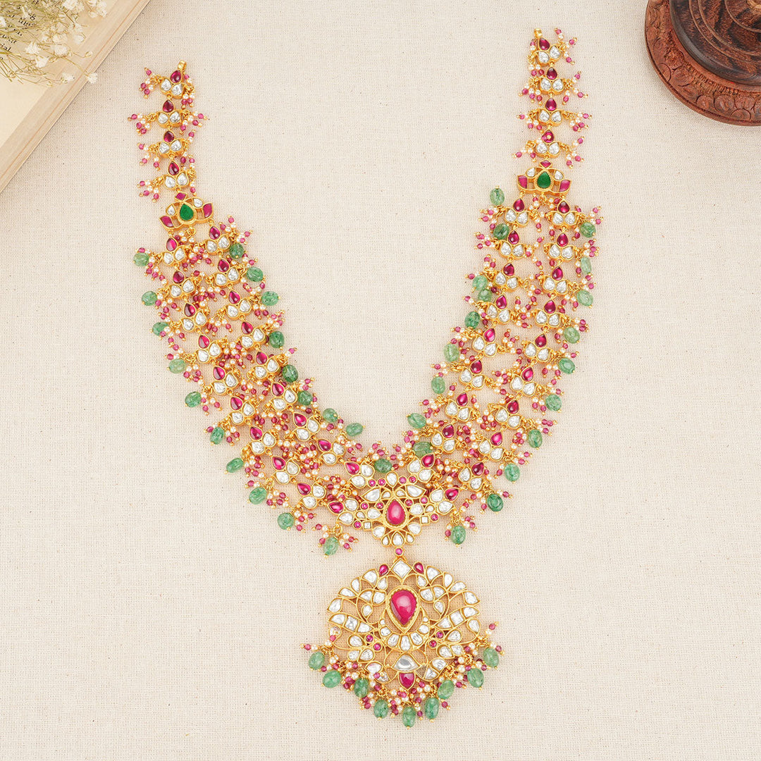 Nivitha Kundan Necklace - AMS-102-7188