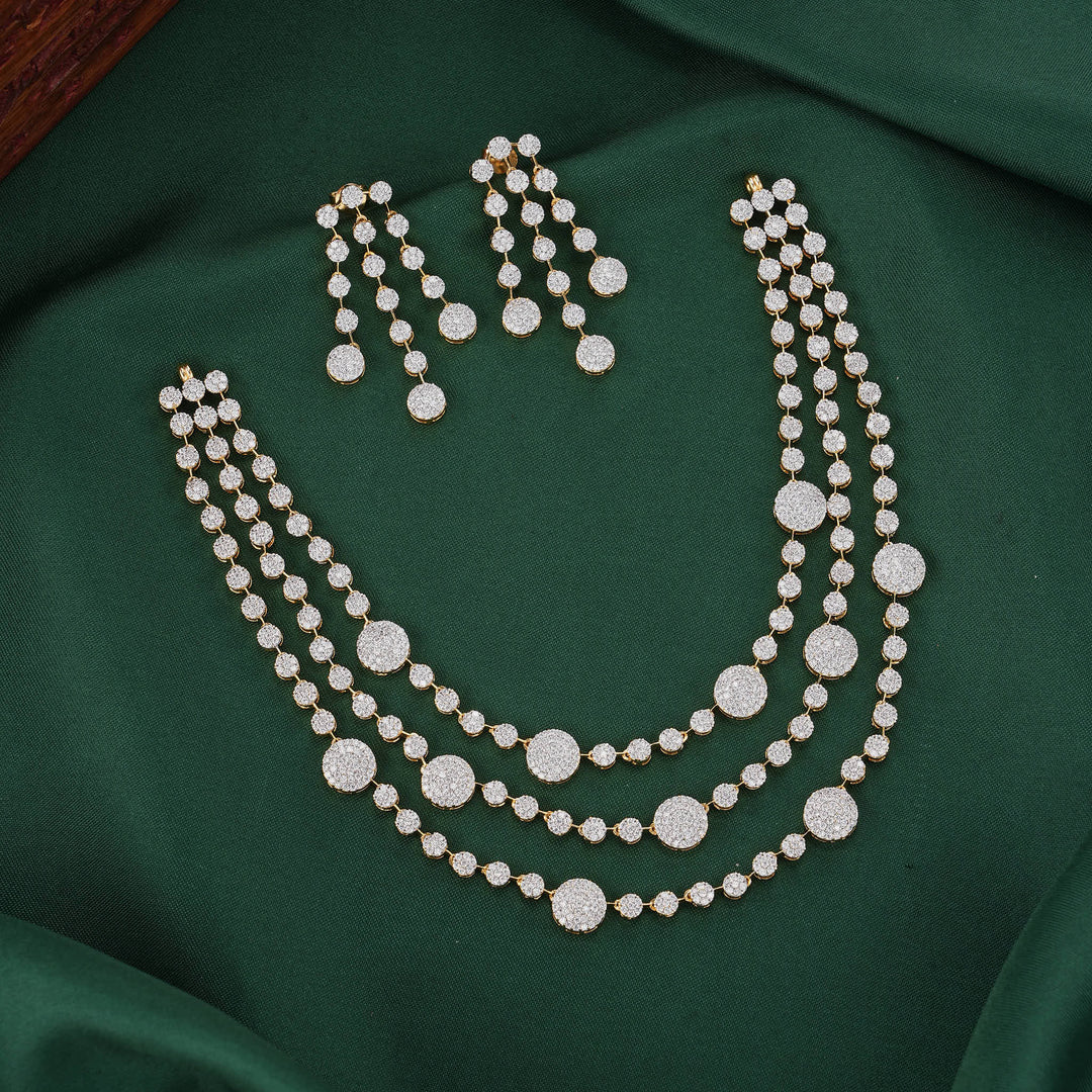 Daisiya Diamond Design Necklace Set