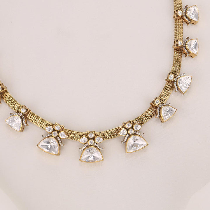 Gleaming Victorian Short Necklace Set