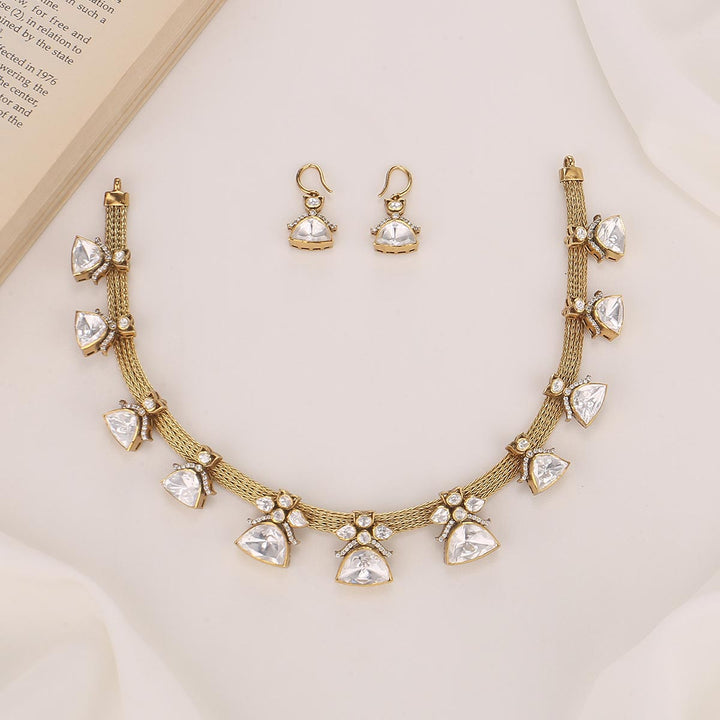 Gleaming Victorian Short Necklace Set