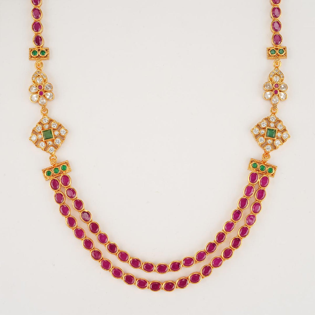 Sparkling Red Short Necklace