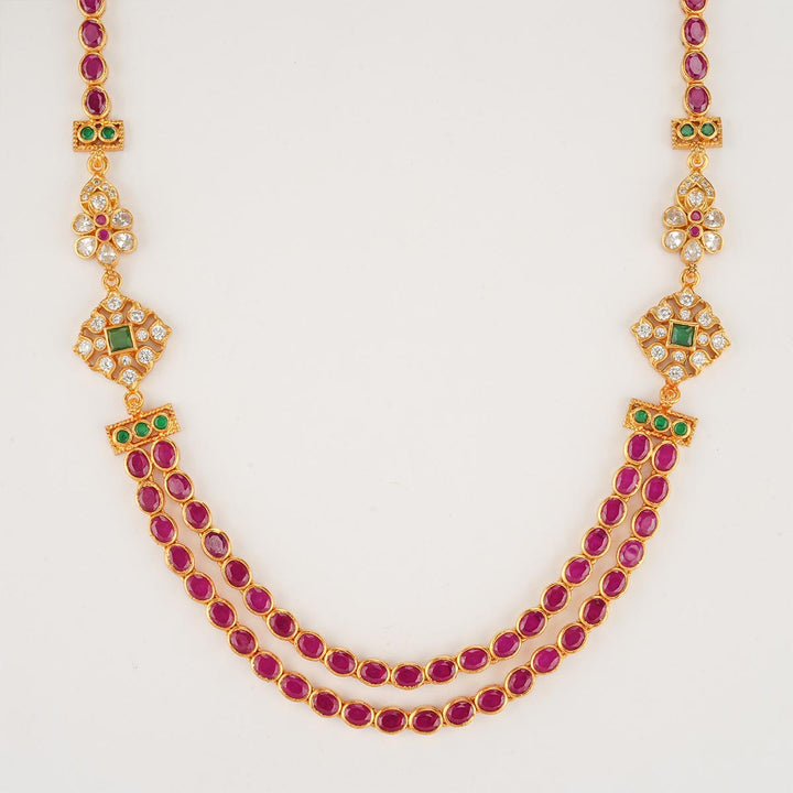 Sparkling Red Short Necklace