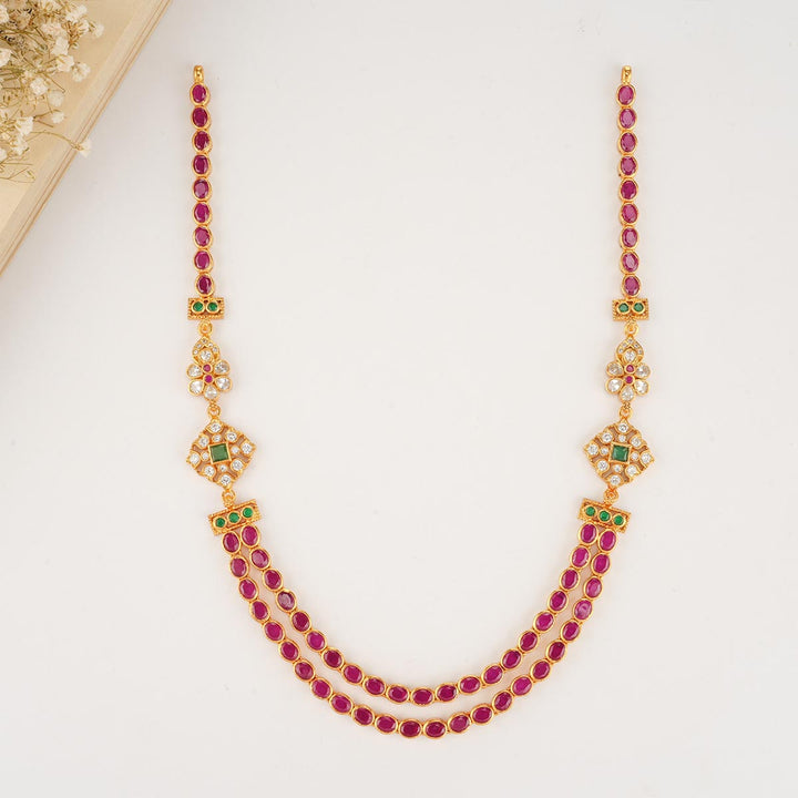 Sparkling Red Short Necklace