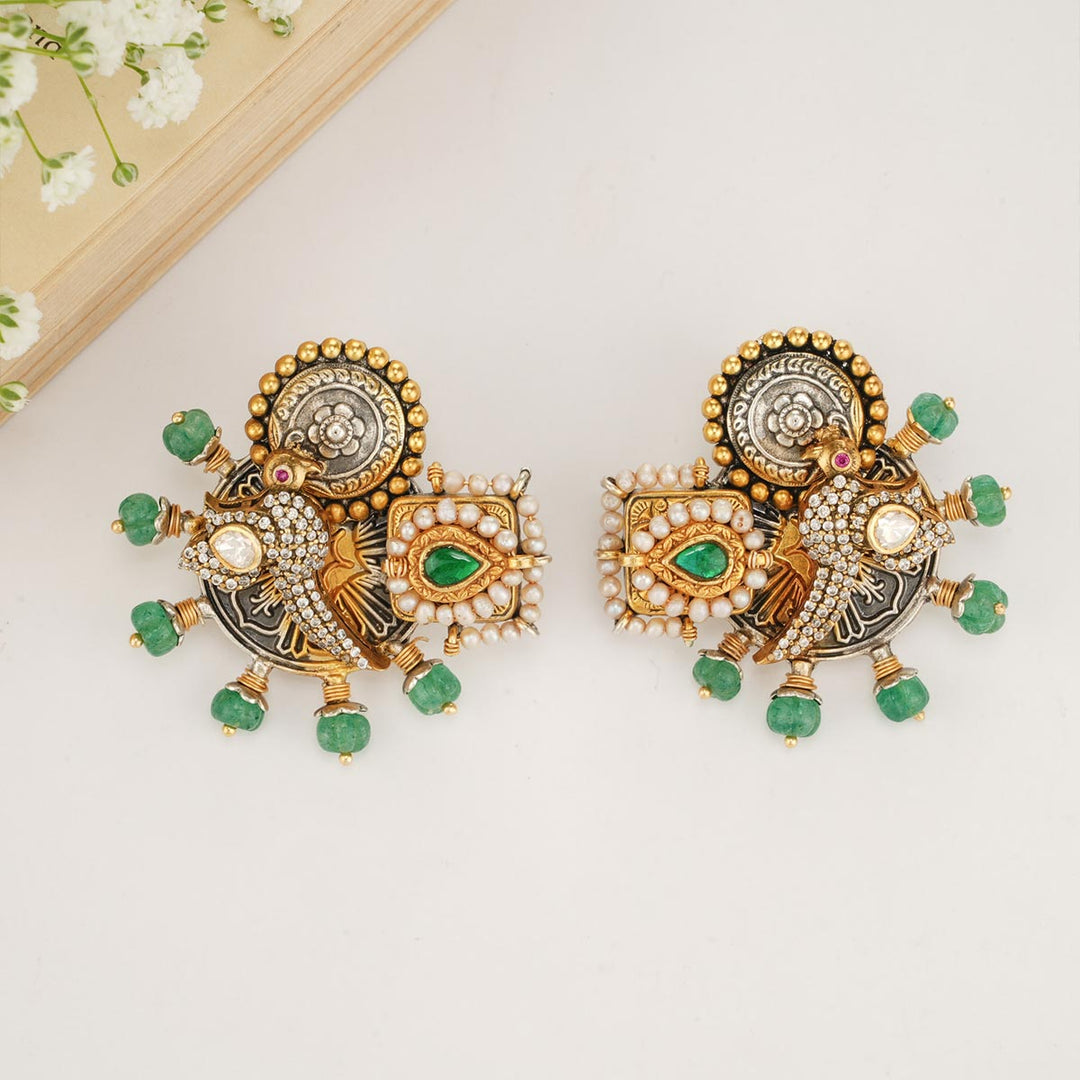 Sharvikha Oxidised Short Necklace Set