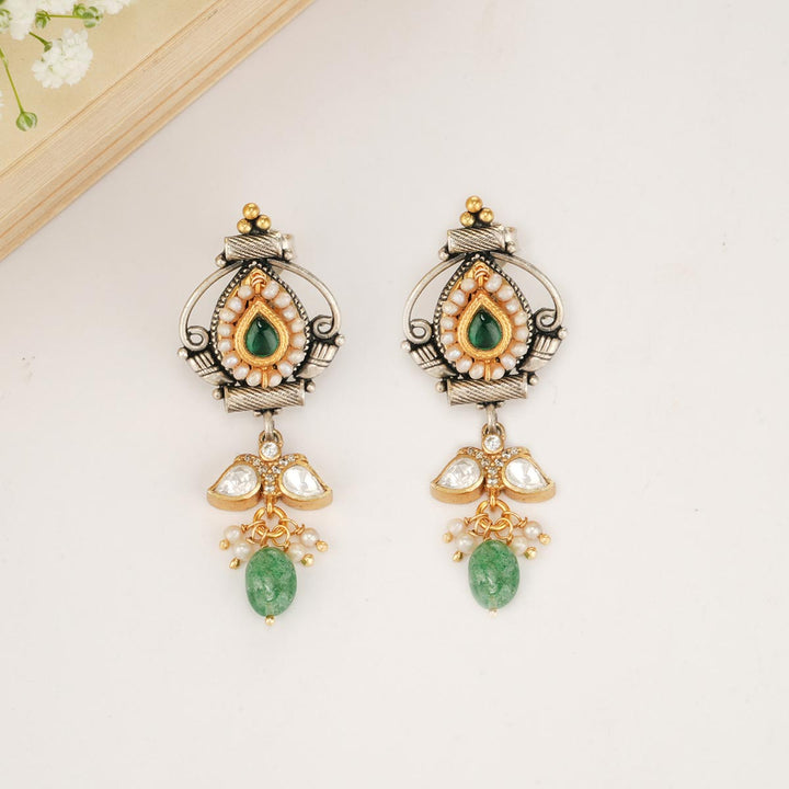 Harithasri Oxidised Short Necklace Set