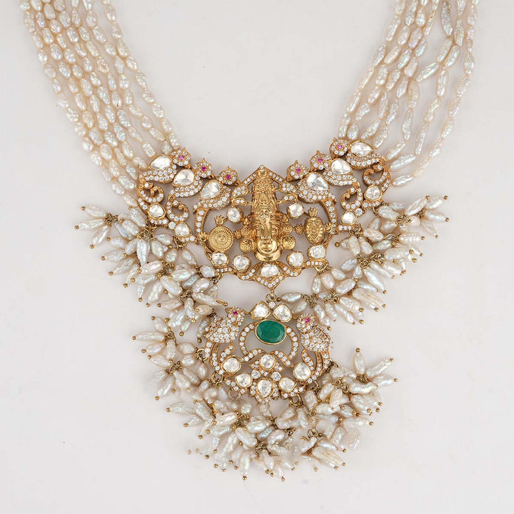 Perumal Stone Short Necklace