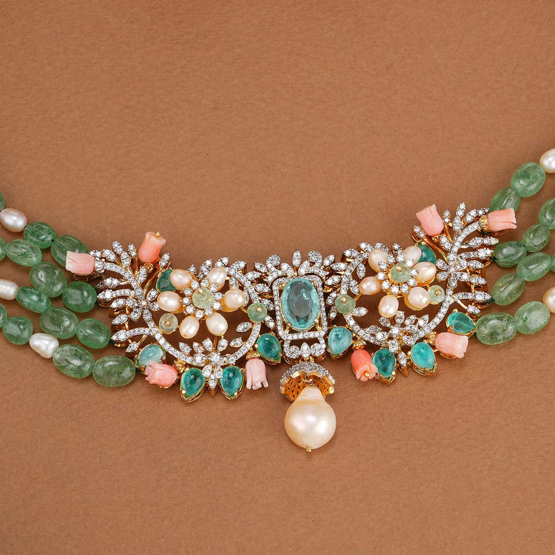 Pretty Green Avikam Necklace Set