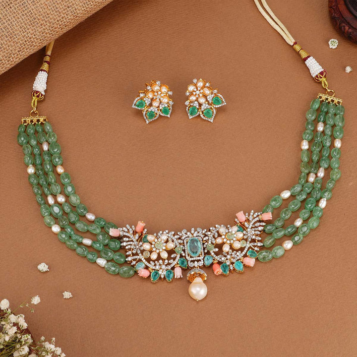 Pretty Green Avikam Necklace Set