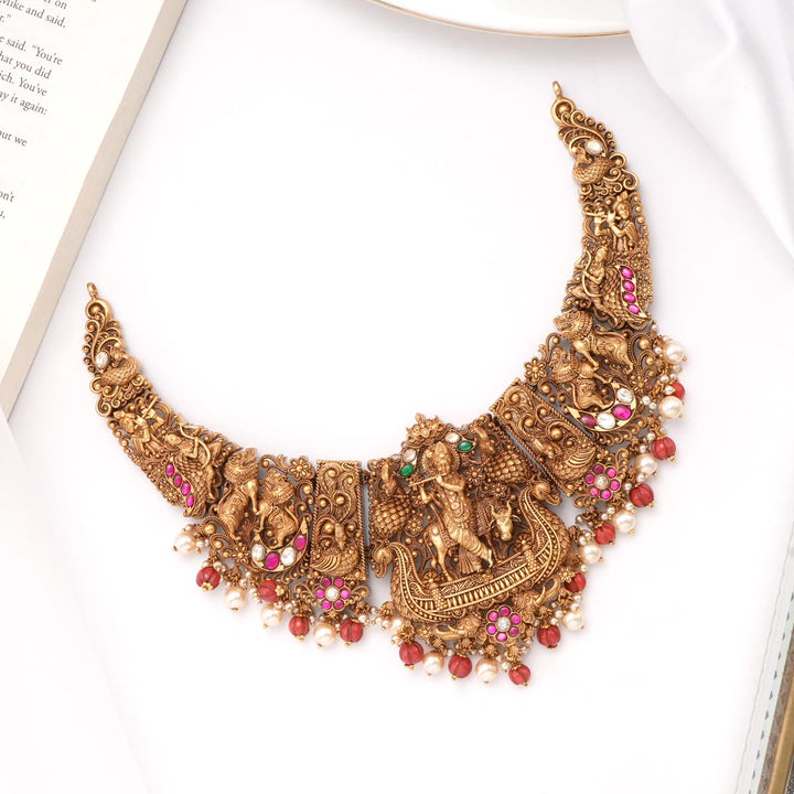Brindha Nagas Nakshi Necklace