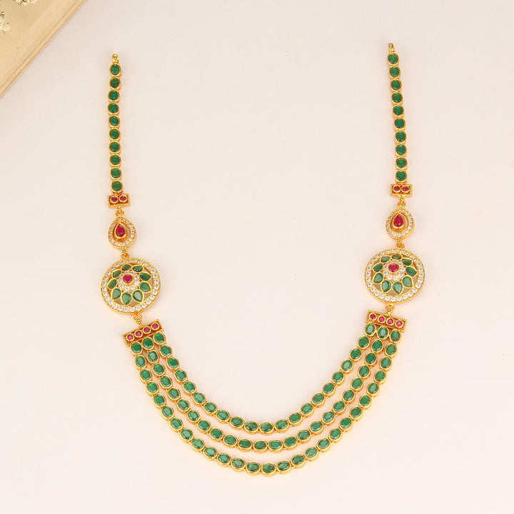 Green stone Layer Necklace