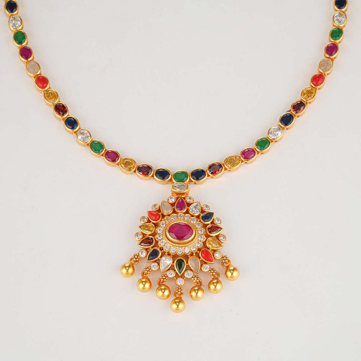 Lekhasri Stone Necklace