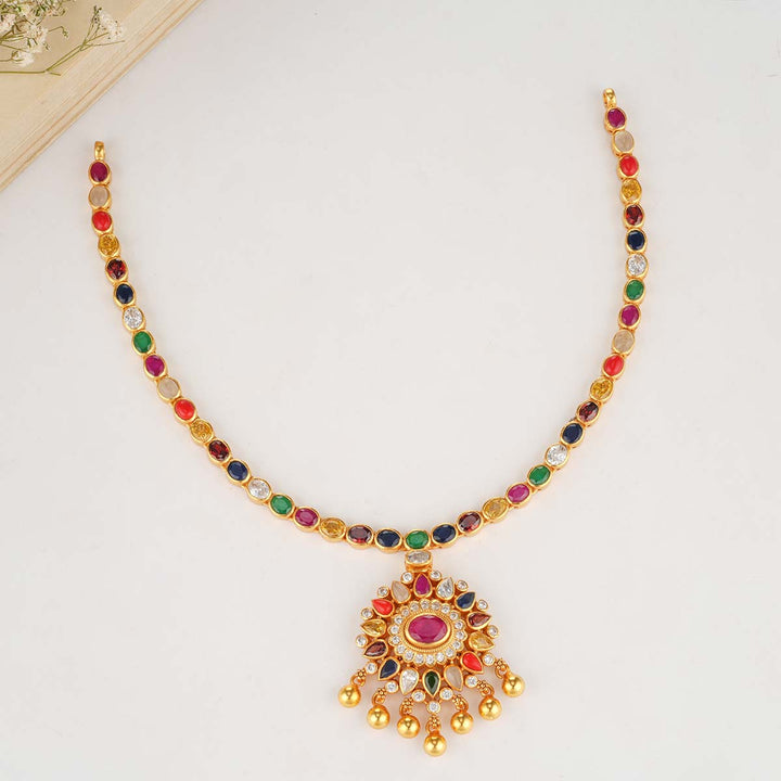 Lekhasri Stone Necklace