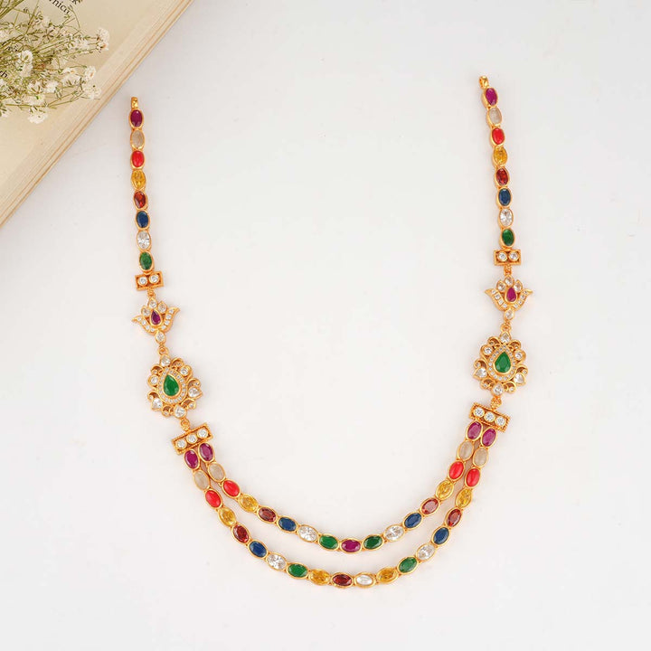 Aninya Navaratna Stone Necklace