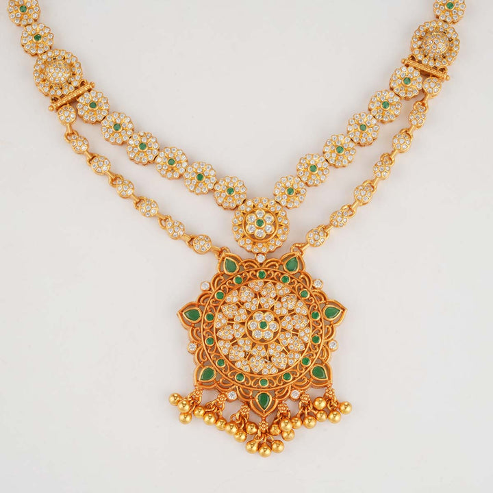 Fancy Stone Long Necklace