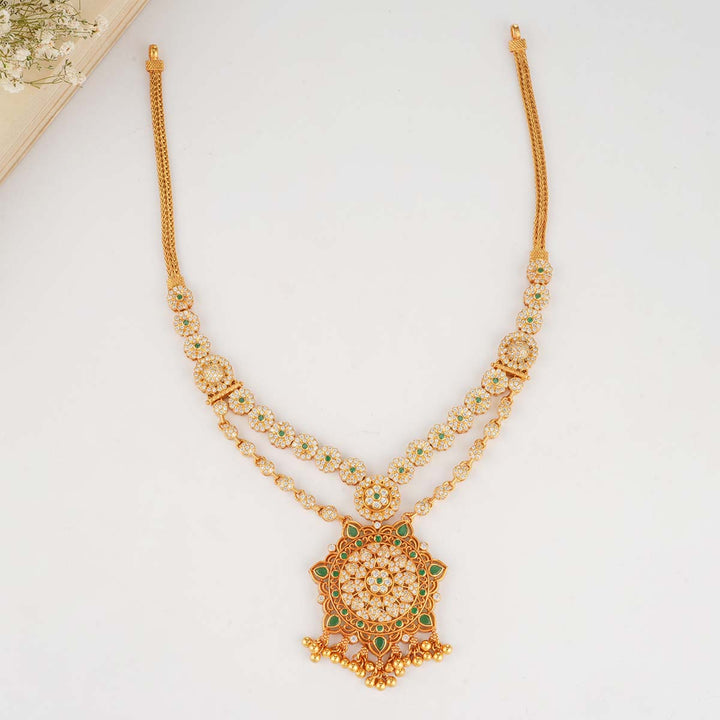 Fancy Stone Long Necklace